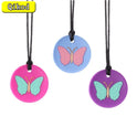 Sensory Chew Necklace for Children - Autism & ADHD Teething Silicone Pendant - BPA Free Chew Toy