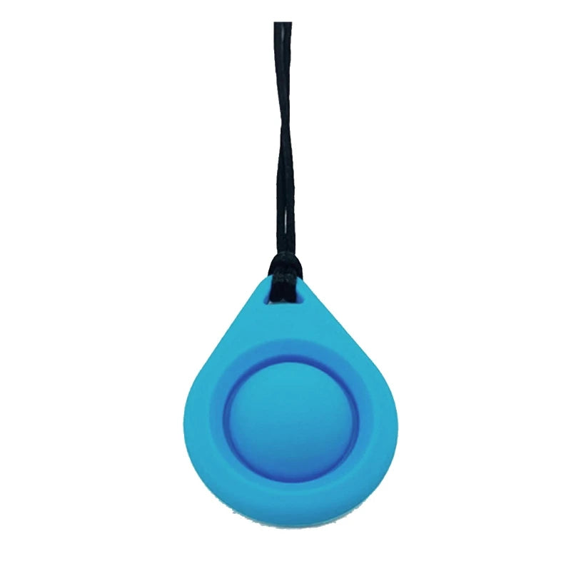 Silicone Baby Teether Necklace - Sensory Chewy Pendant for Teething Relief and Special Needs Support