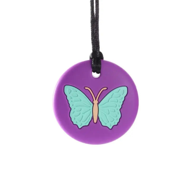Sensory Chew Necklace for Children - Autism & ADHD Teething Silicone Pendant - BPA Free Chew Toy