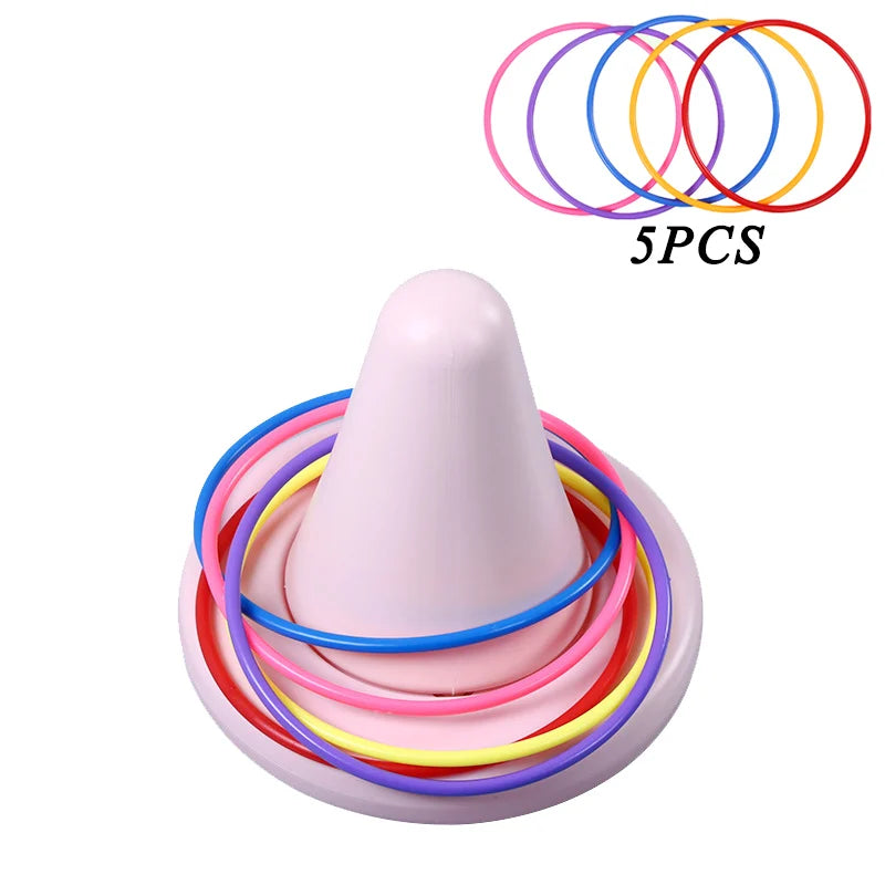 Children Balance Training Sensory Integration Toy Unicorner Chair Throwing Ring Funny Game Balance Perception Kids Teaching Aid
