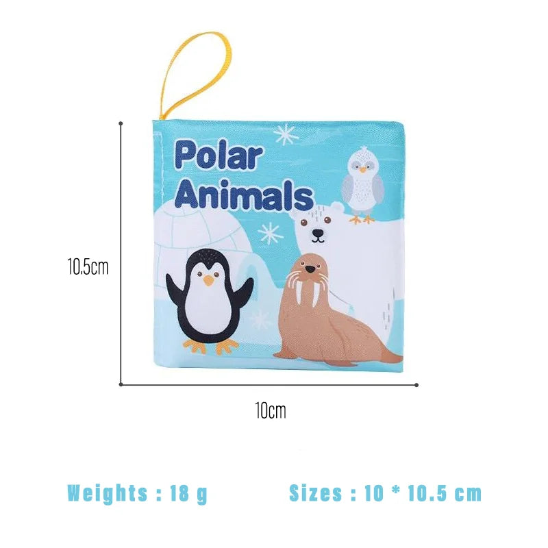 Soft Baby Fabric Book Interactive Sensory Activity Cloth Book for Babies First Educational Montessori Early Learning Game