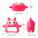 Color Kids Silicone Teether Toy BPA Free Baby 0-12 Toys Teething Gloves Sensory Toys for Kid Silicone Animal Soothing Molar Toys