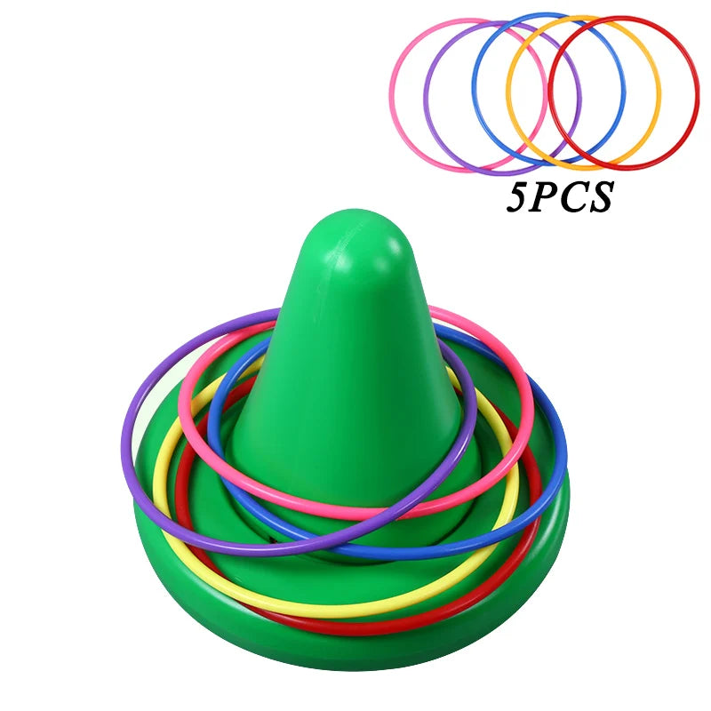 Children Balance Training Sensory Integration Toy Unicorner Chair Throwing Ring Funny Game Balance Perception Kids Teaching Aid