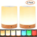 Touch Lamp LED Night Light for Bedrooms Living Room Portable Table Bedside Lamps Rechargeable Warm White RGB Light for Kids Gift