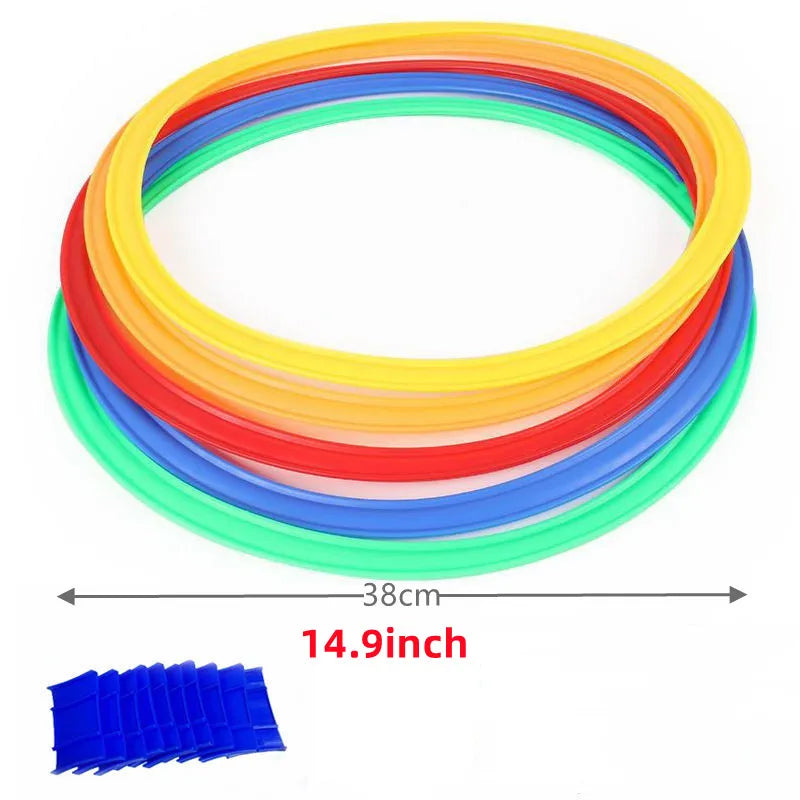 Children Jump Grid Outdoor Game Parent-Child Interactive Toys Kindergarten Early Education Teaching Aids Sensory Training Circle