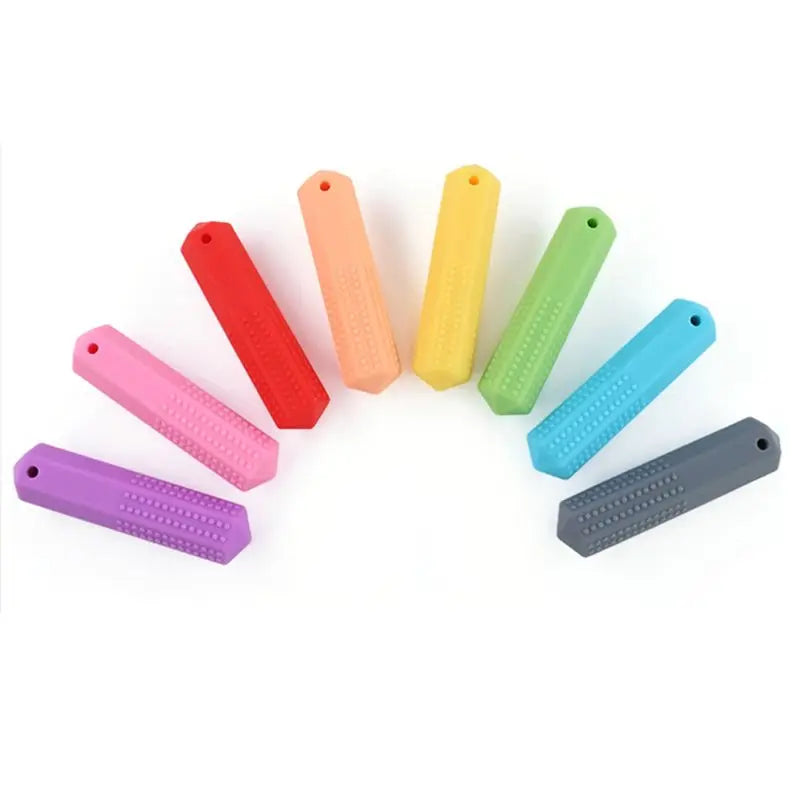Silicone Baby Teether Necklace - Sensory Chewy Pendant for Teething Relief and Special Needs Support
