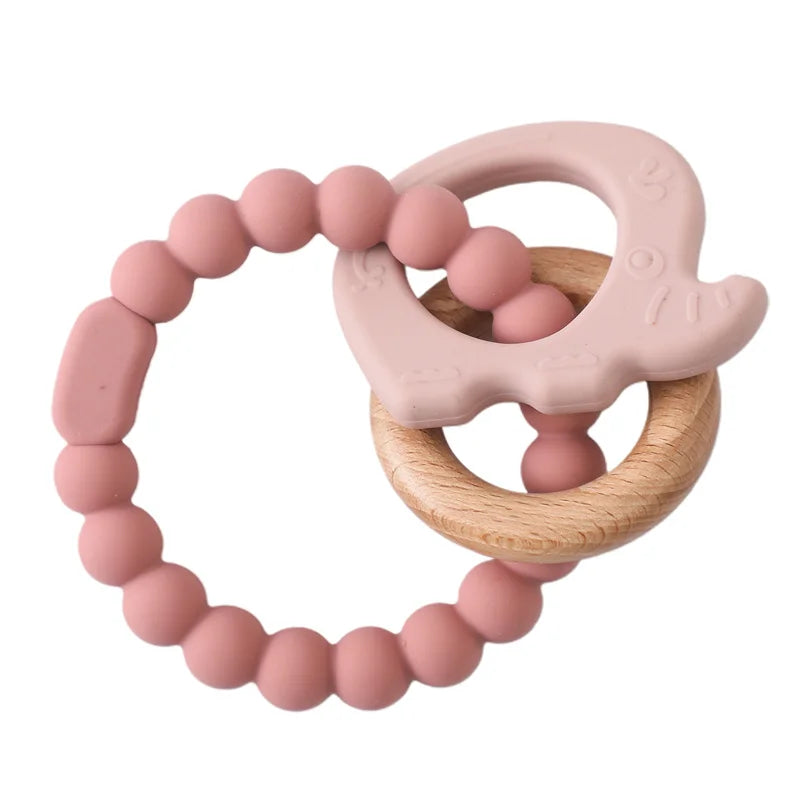 Baby Teether Gloves Kids Cartoon Bear Teething Silicone Dental Care Gums Anti-Eating Hand ​Molar Stick BPA Free ​Baby Accessorie