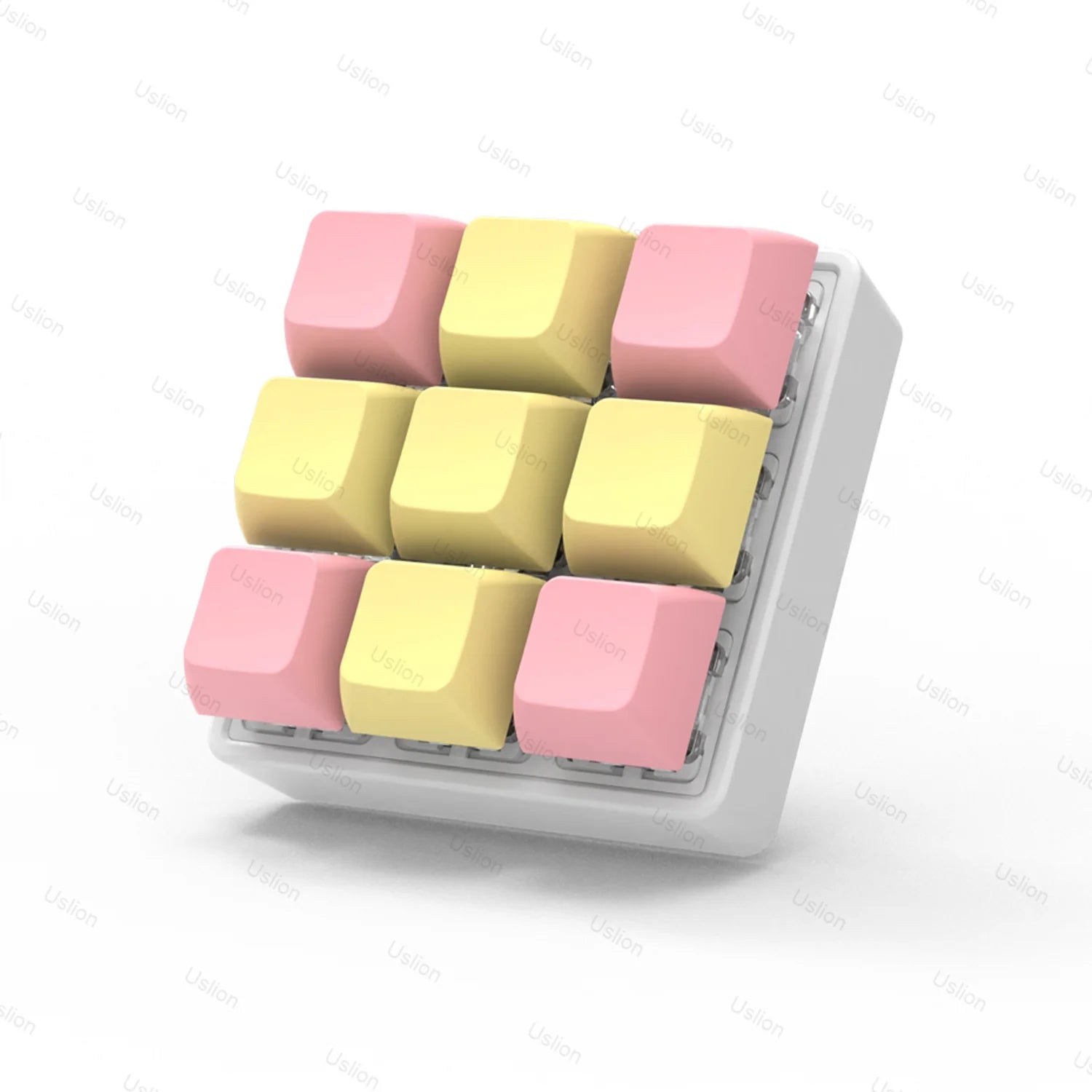 9 Keys Keyboard Key Toy Party Stress Relief DIY Fidget Button Keycap Fidget Keychain Keyboard Keychain Toys Finger Keyboard