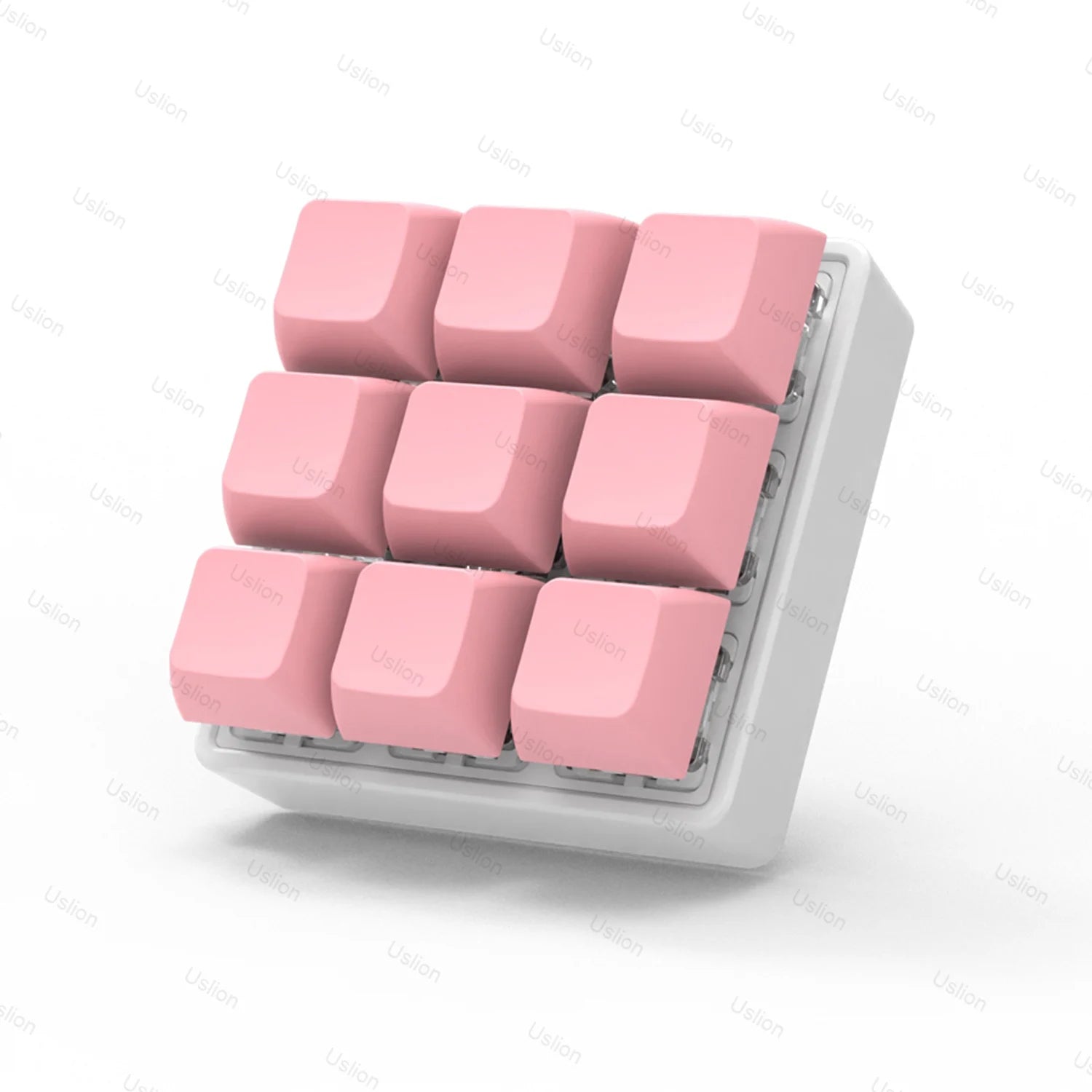 9 Keys Keyboard Key Toy Party Stress Relief DIY Fidget Button Keycap Fidget Keychain Keyboard Keychain Toys Finger Keyboard