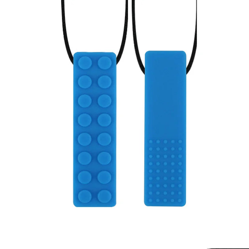 Baby Safe Silicone Brick Teether - Sensory Chew Toys for Teething Relief