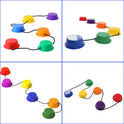 Montessori Rainbow Balance Stone Sensory Integration Training Toys Parish Sports Teaching Aids Party Activities Children Games