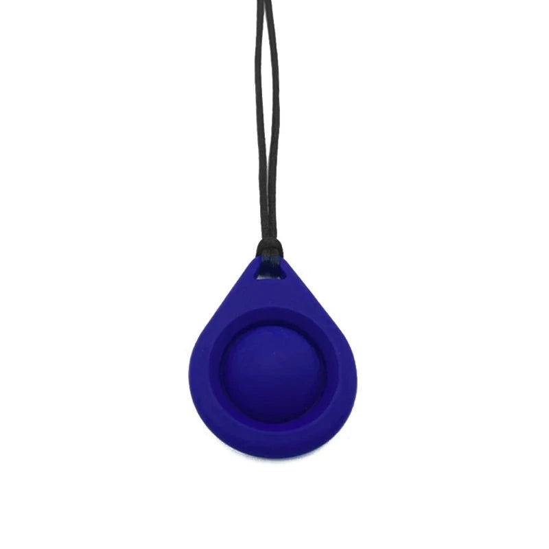 Silicone Baby Teether Necklace - Sensory Chewy Pendant for Teething Relief and Special Needs Support