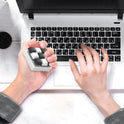 9 Keys Keyboard Key Toy Party Stress Relief DIY Fidget Button Keycap Fidget Keychain Keyboard Keychain Toys Finger Keyboard