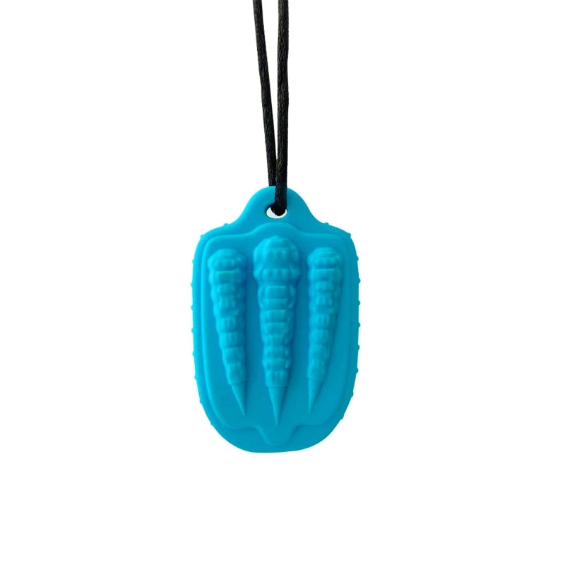 Silicone Baby Teether Necklace - Sensory Chewy Pendant for Teething Relief and Special Needs Support