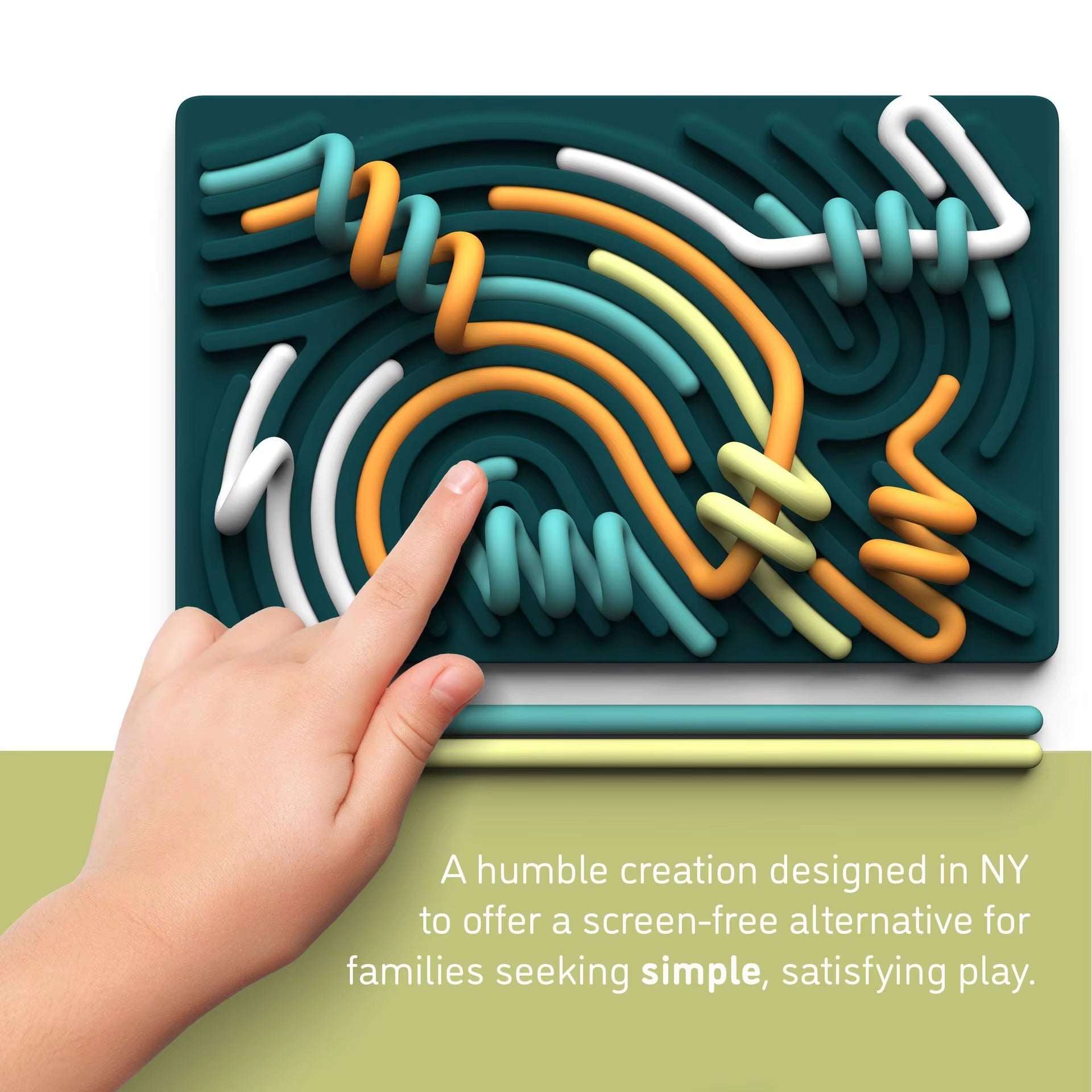 Children'S Puzzle Silicone Sensory Activity Board Food Grade BPA Free Decompression Tool
