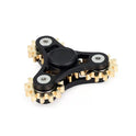 Bike Chain Metal Fidget Spinner 9 Gear Linkage Hand Spiner Magnetic Slider Stress Relief Toys for Adults EDC Funny Gifts