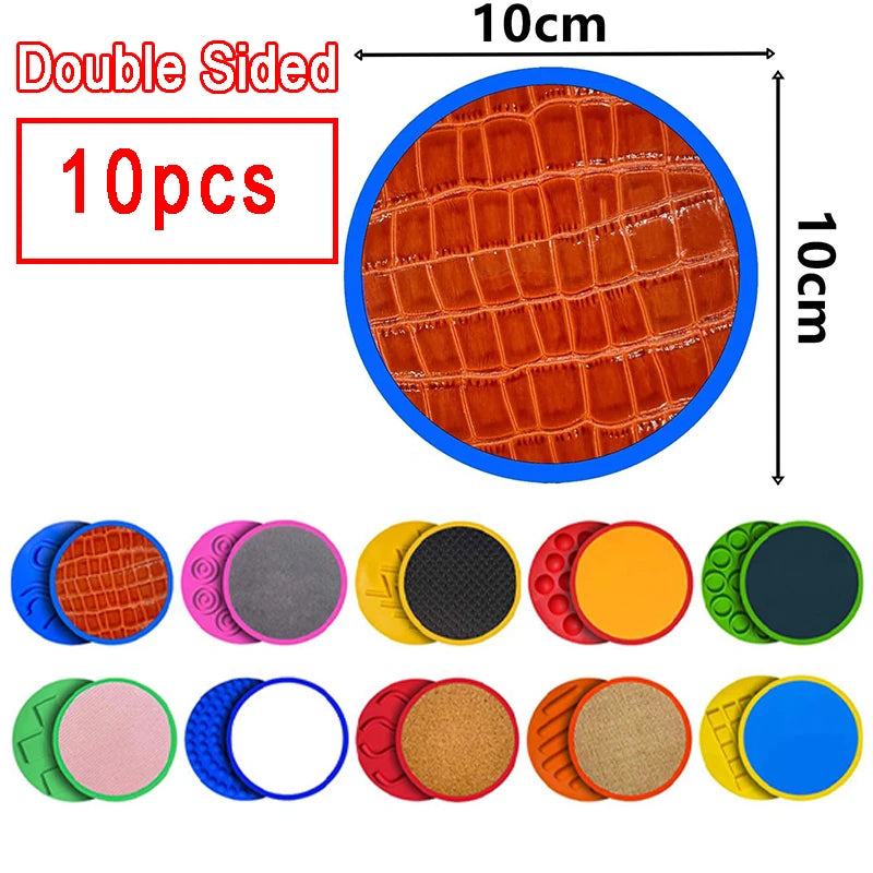 Montessori Sensory Mat Kid Balance Stepping Stones Foot Tactile Play Fingerboard Toy Educational Social Toys Autism Therapy Game
