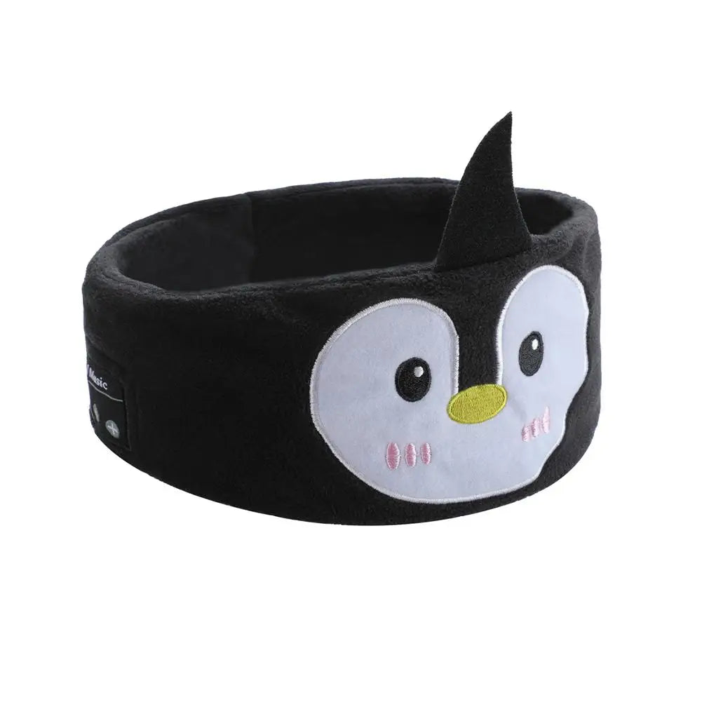 Adorable Bluetooth 5.0 Animal-Themed Sleep Mask Headphones for Kids with Wireless Earbuds