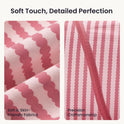 Adventure Crawl Tunnel (68″) featuring soft, detailed pink and white wavy-striped fabric panels, designed with skin-friendly materials and precision craftsmanship.
