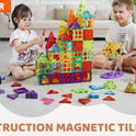 VEVOR 180PCS Magnetic Tile Building Set - Educational Construction Toy for Kids